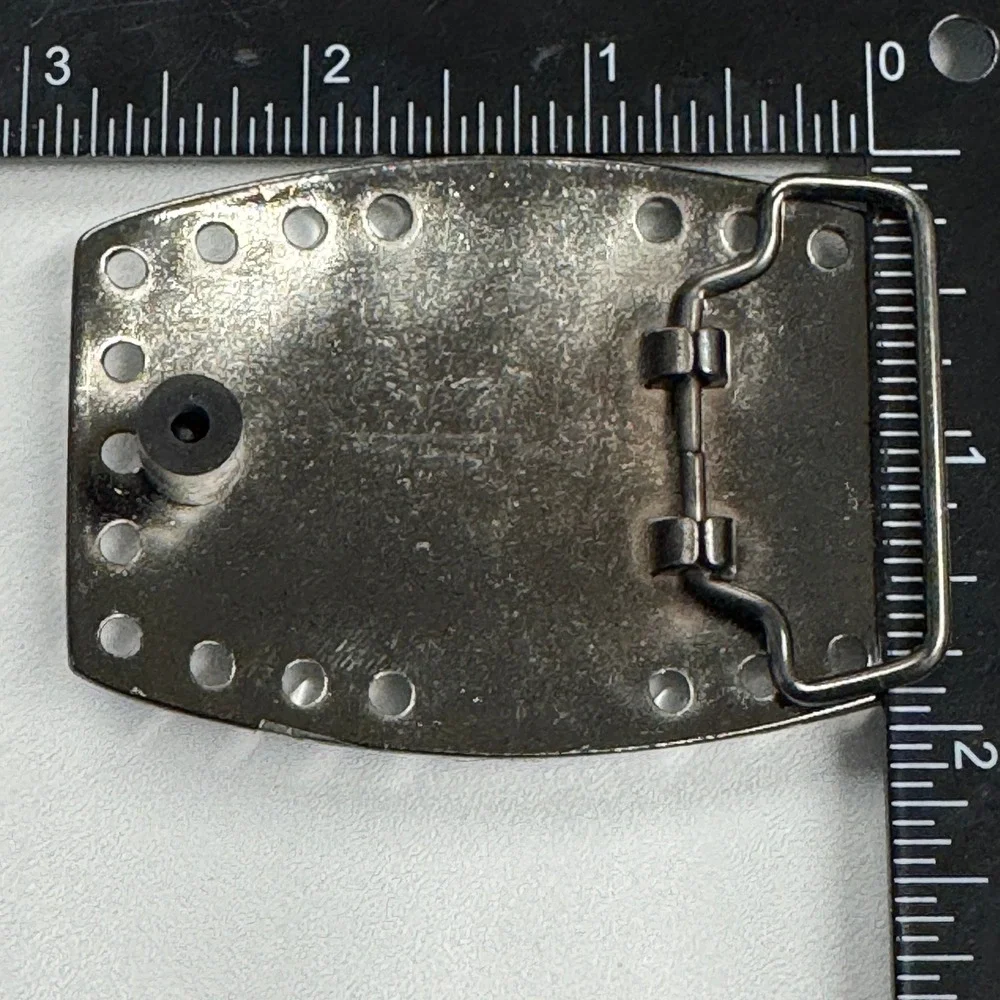Sparkling Rhinestone Cross Belt Buckle Pewter Tone Western Style 3